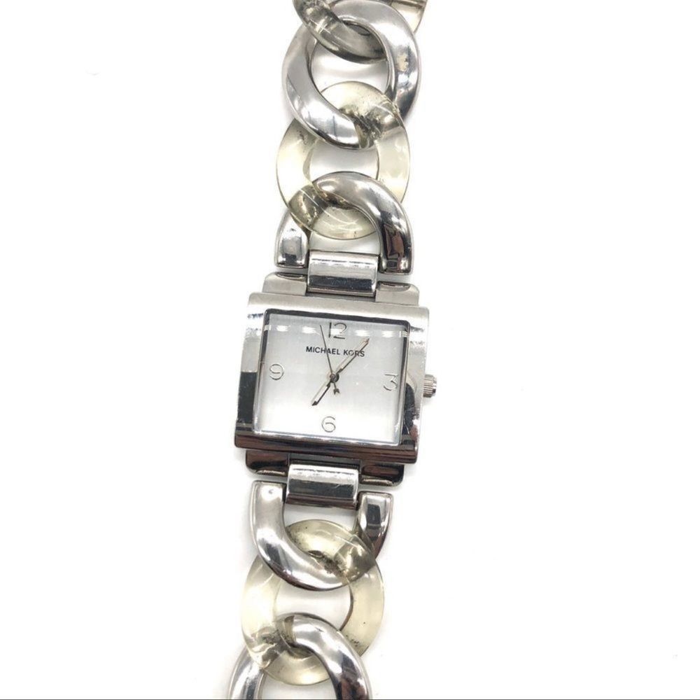Michael Kors Silver Linked Watch - Picture 4 of 7